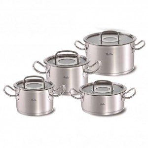 Fissler Profi 4 piece set with Casserole 20 cm Glass lids